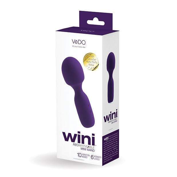 VeDO - Wini Rechargeable Mini Wand Massager (Deep Purple) Mini Wand Massagers (Vibration) Rechargeable 716053727893 CherryAffairs