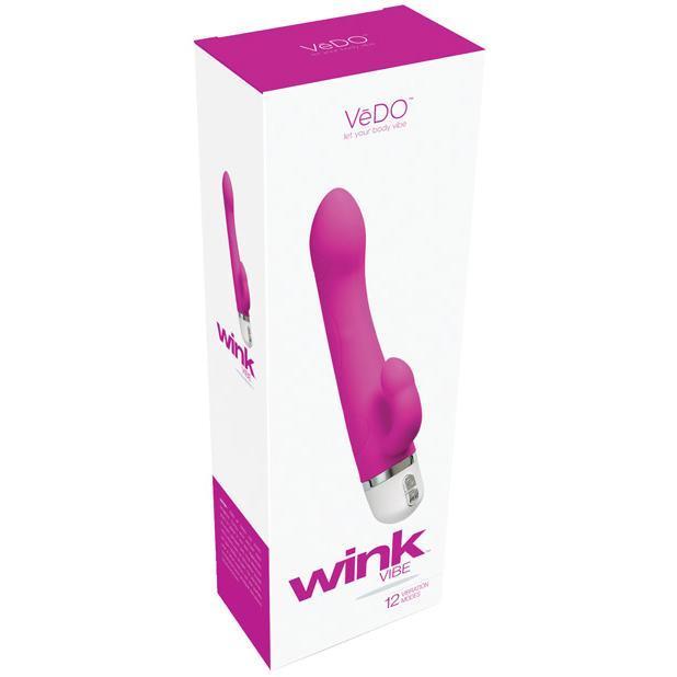 VeDO - Wink Mini Rabbit Vibrator (Hot in Bed Pink) Rabbit Dildo (Vibration) Rechargeable Singapore