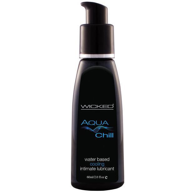 Wicked - Aqua Chill Waterbased Cooling Lubricant 2oz Cooling Lube - CherryAffairs Singapore