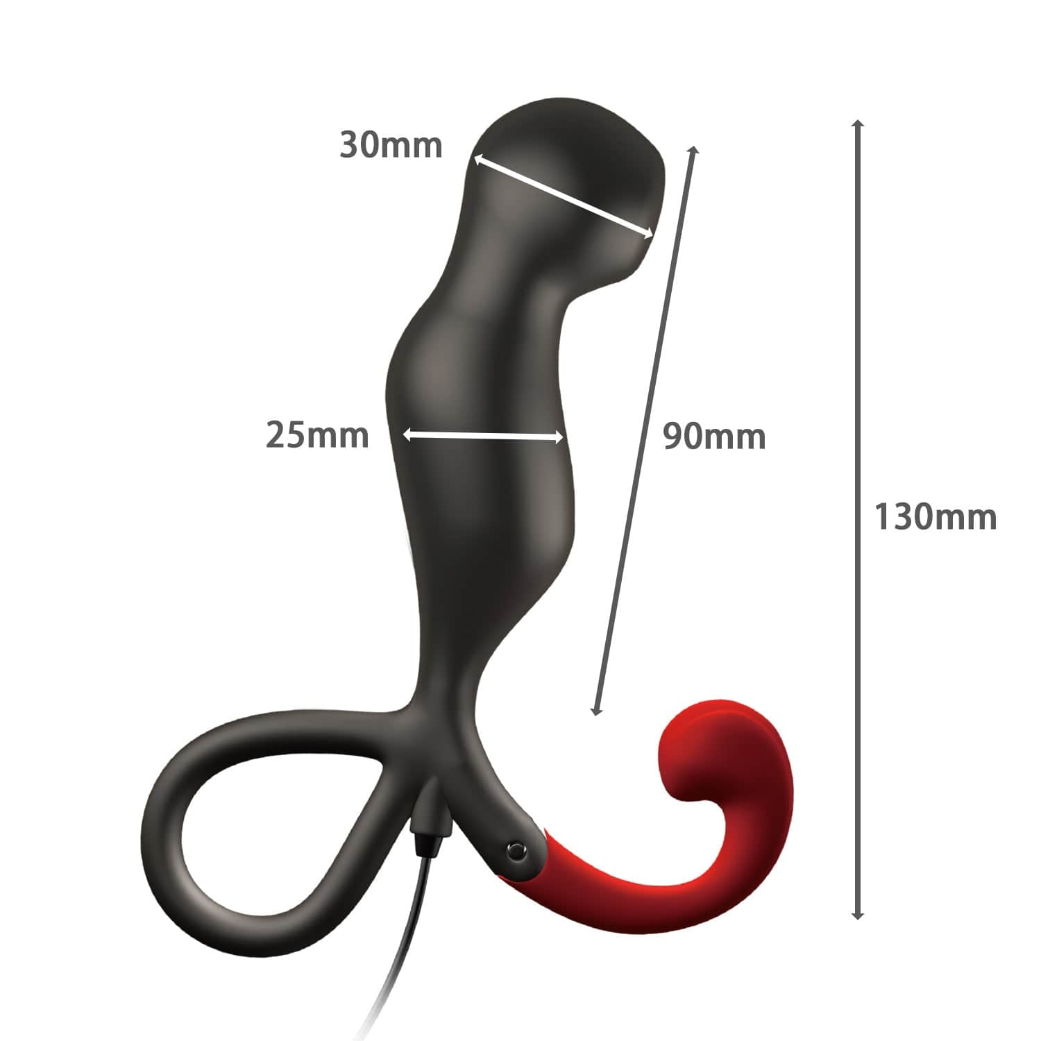 Wild One - Enemable R Type 4 Remote Control Prostate Massager (Black) Prostate Massager (Vibration) Non Rechargeable 626137133 CherryAffairs
