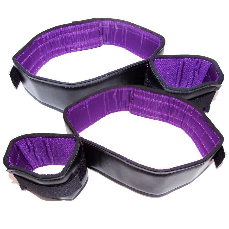 Wild One - SM Thigh Restriction Premium Restraints (Purple) Hand/Leg Cuffs