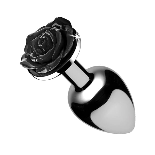 XR - Booty Sparks Rose Anal Plug Small (Silver/Black) Anal Plug (Non Vibration) 622853207 CherryAffairs