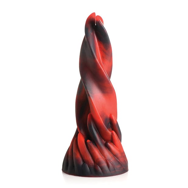 XR - Creature Cocks Hell Kiss Twisted Tongues Silicone Dildo (Red) Non Realistic Dildo with suction cup (Non Vibration) 848518051622 CherryAffairs