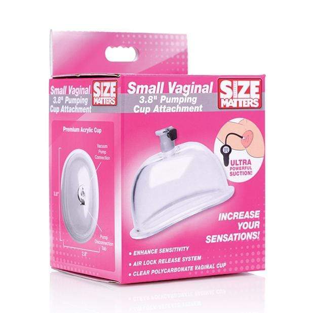XR - Size Matters 3.8&quot; Vaginal Pumping Cup Attachment Small (Clear) Clitoral Pump (Non Vibration) 848518032126 CherryAffairs