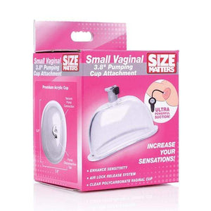 XR - Size Matters 3.8" Vaginal Pumping Cup Attachment Small (Clear) Clitoral Pump (Non Vibration) 848518032126 CherryAffairs
