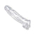 XR - Size Matters Realistic Penis Enhancer and Ball Stretcher (Clear) Cock Sleeves (Non Vibration) 848518030511 CherryAffairs