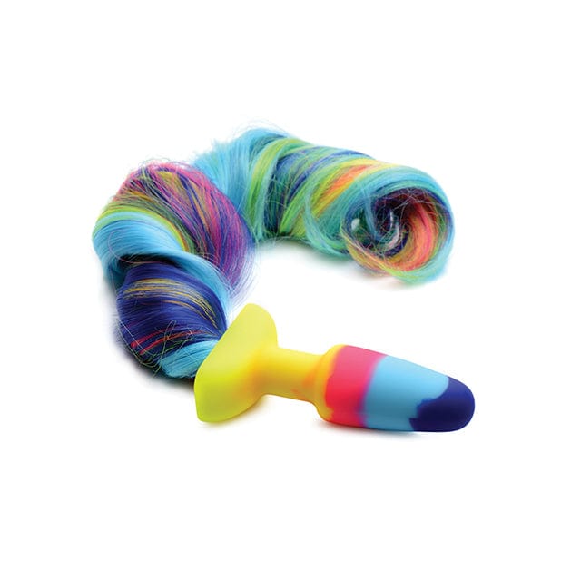 XR - Tailz Rainbow Unicorn Tail Anal Plug (Multi Colour) Anal Plug (Non Vibration) 626143609 CherryAffairs