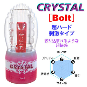 Youcups - Crystal Bolt Cup Masturbator Ultra Hard (Pink) Masturbator Resusable Cup (Non Vibration) 621273699 CherryAffairs