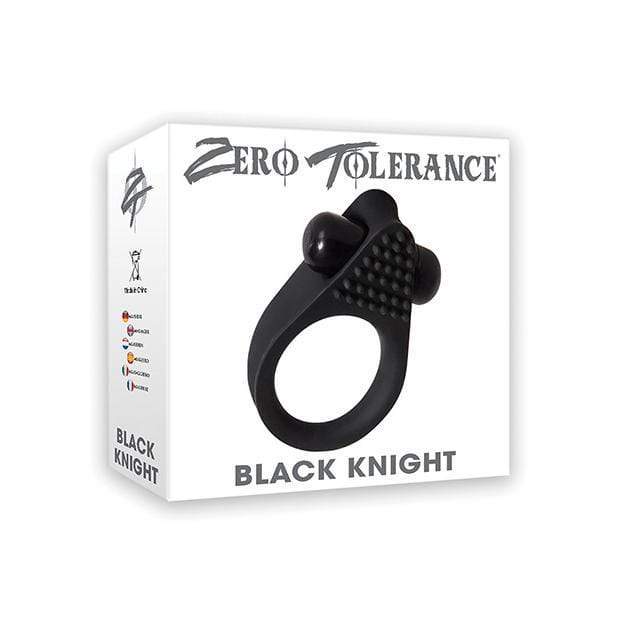 Zero Tolerance - Black Knight Vibrating Cock Ring (Black) Silicone Cock Ring (Vibration) Non Rechargeable 844477013305 CherryAffairs