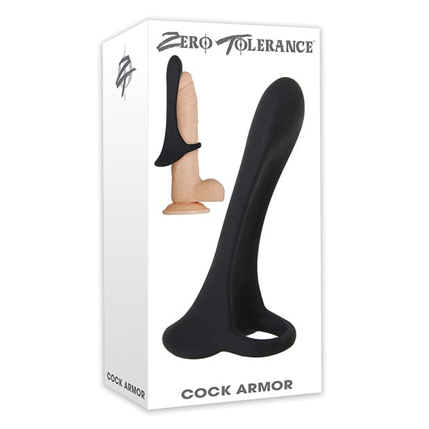 Zero Tolerance - Cock Armor Vibrating Rechargeable Cock Ring Sleeve (Black) Remote Control Cock Ring (Vibration) Rechargeable 626143633 CherryAffairs
