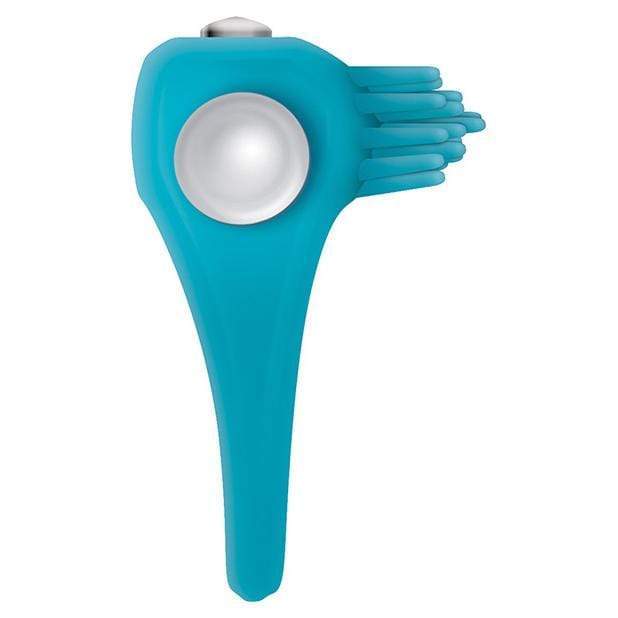 Zero Tolerance - Teal Tickler Vibrating Cock Ring (Blue) Silicone Cock Ring (Vibration) Non Rechargeable 844477013282 CherryAffairs