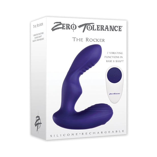 Zero Tolerance - The Rocker Vibrating Remote Control Prostate Massager (Purple) Remote Control Anal Plug (Vibration) Rechargeable 626143964 CherryAffairs