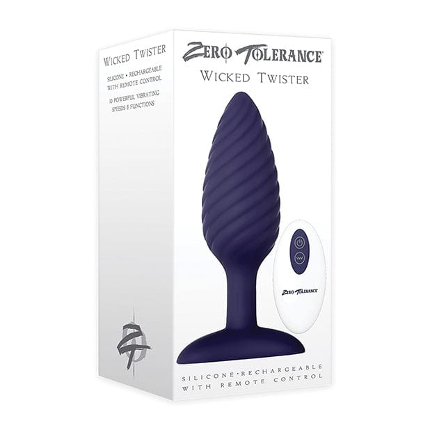 Zero Tolerance - Wicked Twister Remote Control Rechargeable Anal Plug (Purple) Remote Control Anal Plug (Vibration) Rechargeable 626144323 CherryAffairs
