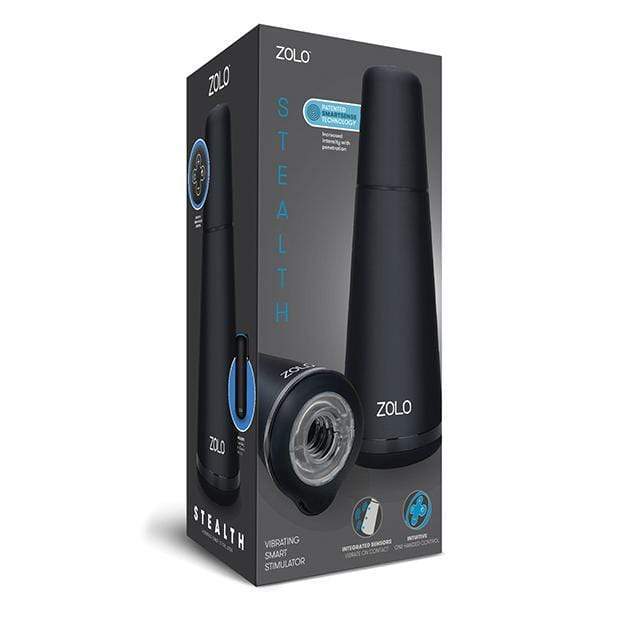Zolo - Stealth Vibrating Smart Stimulator (Black) Masturbator Soft Stroker (Vibration) Rechargeable 848416004461 CherryAffairs